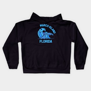 Marco Island Florida Pocket Wave Kids Hoodie